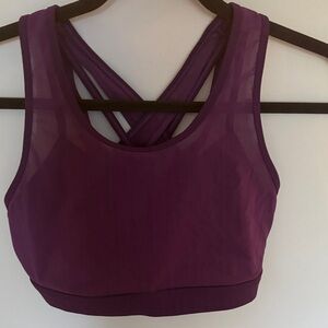 Fabletics Plum Cross-Back Sports Bra